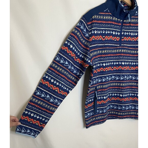 CHUBBIES Trail Mix Geo-Pattern Quarter Zip Sweatshirt Pocket‎ Men's MEDIUM *NEW* - Picture 4 of 11